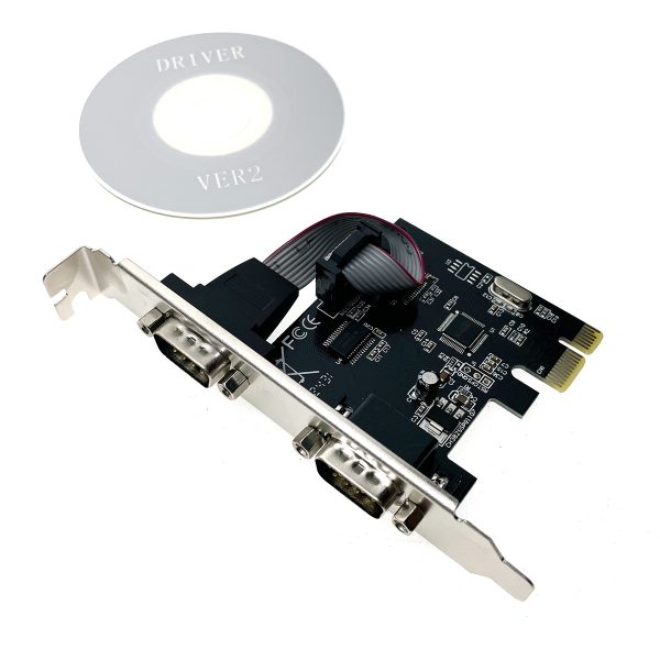 Контроллер PCI-E, 2S port, WCH382, модель PCIe2SWCH, Espada,oem