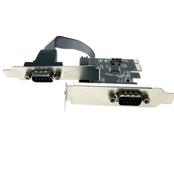 Контроллер PCI-E, 2S port, WCH382, модель PCIe2SLWCH, low profile, Espada, oem