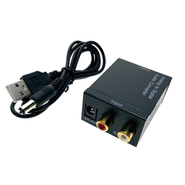 Аудио конвертер RCA (analog) to S/PDIF(coaxil + Toslink), модель EDH-RS, Espada