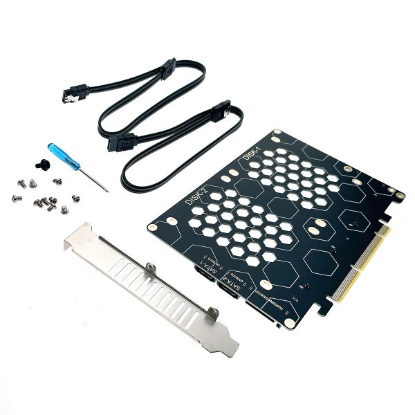 Контроллер PCI-E, 2 порта U2 SFF-8639, PCIEU2C, Espada